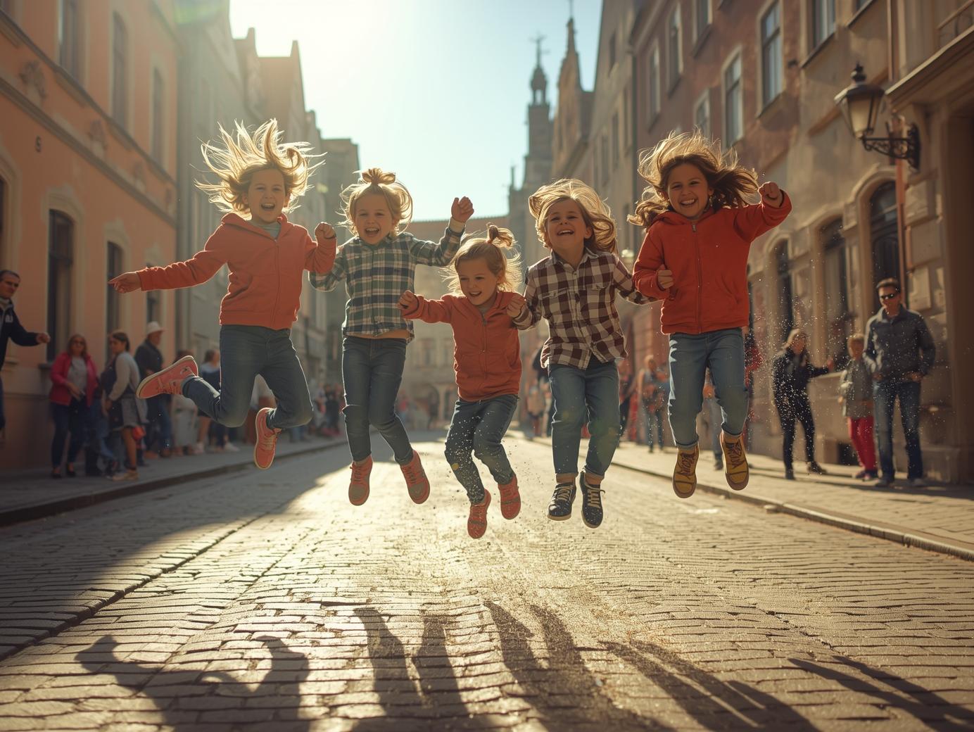 Kinder bei einem Outdoor-Abenteuer